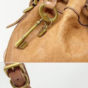 Fossil Leather Bucket Bag Crossbody